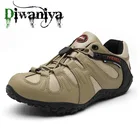 Кроссовки Diwaniya мужские кожаные, Уличная обувь для походов, спортивные удобные ботинки в стиле милитари, Нескользящие, для скалолазания