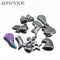 aaa natural stone non magnetic hematite animal shape pendant diy making bracelet necklace jewelry finding