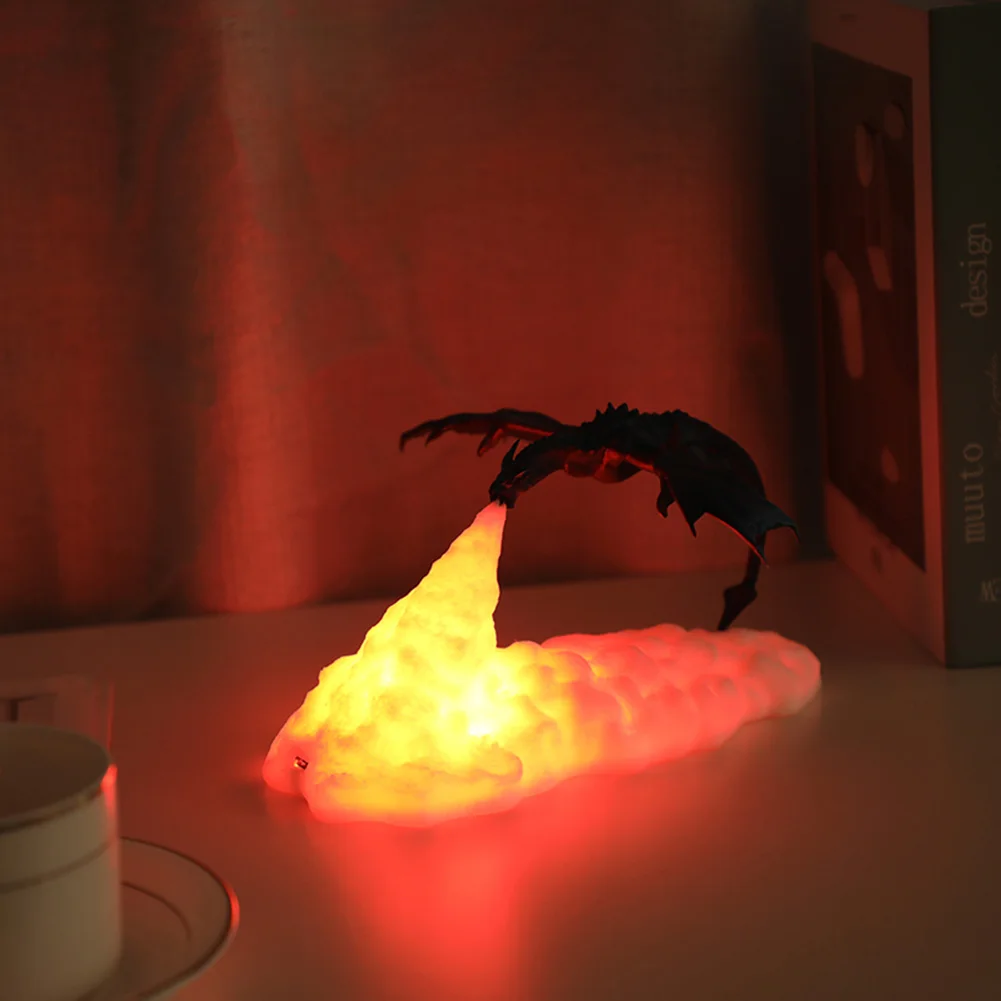 

Luminous Night Lights Model Kids Toys LED Desk Flying Dragon Home Decor Lamp Smart LED Easy Installation Indoor Lamp
