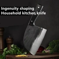 high carbon butcher knife hand forged stainless steel chefs kitchen knife professional cleaver cooking tool