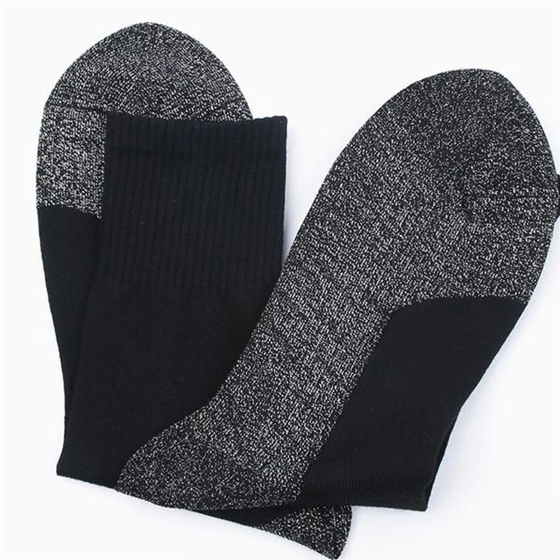 1Pair Winter Thermal Heated Socks Aluminized Fibers Elastic Thicken Women Men Tube Socks Ski Moisture Floor Sleeping Socks