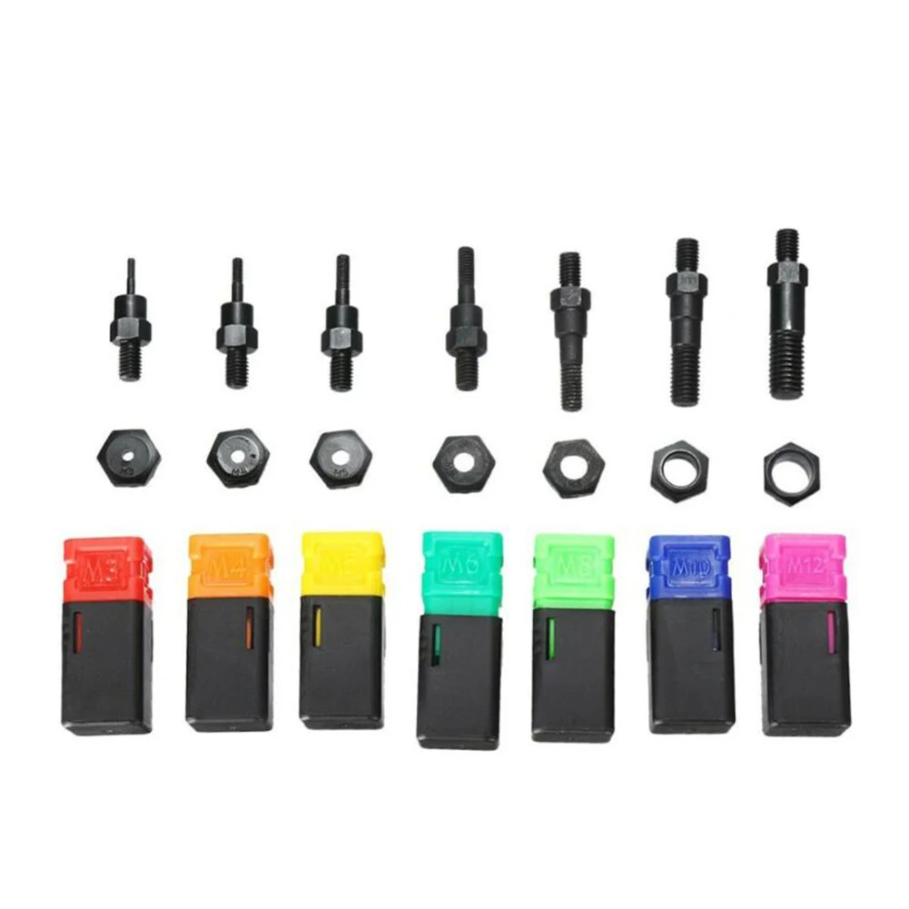 

BT610 Riveting Tool Set Hand Blind Riveter Insert Rivet Threaded Nut Rivet Gun Manual Mandrels Rivet Machine With 35X M3-M12 Nut