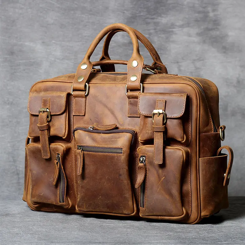 MAHEU 15 дюймов портфель для ноутбука мужчин из натуральной кожи сумка компьютера