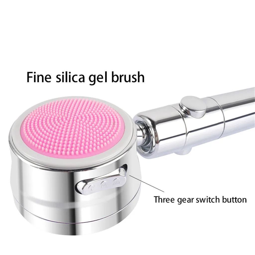 Ванная комната Насадки для душа кран моззле Душевая насадка с щетка мытья на