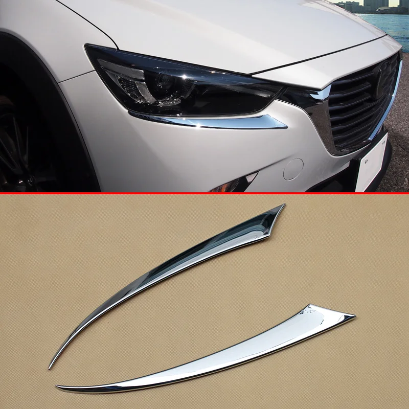 Хром головной светильник ВЕКО для Mazda CX3 2016 2019 2020 2021 CX 3 DK литье аксессуары крышка