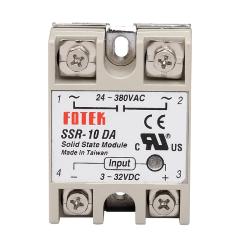 

10 шт/ло не SSR-10DA 10А однофазный твердотельный релейный модуль вход 3-32VDC выход 24-380VAC