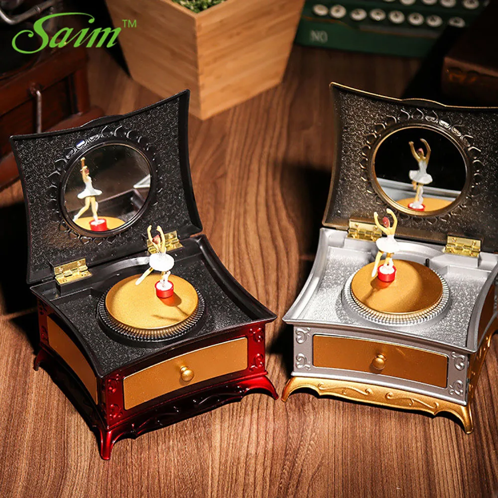Шкатулка музыкальная Saim JJ50625 для милых танцующих девушек креативный туалетный