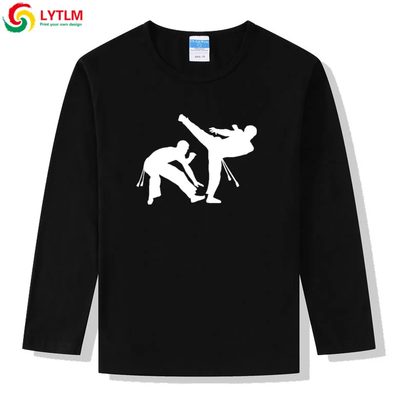 Детская футболка LYTLM с длинным рукавом футболки для Shotokan Karate Kyokushin рубашка Camiseta