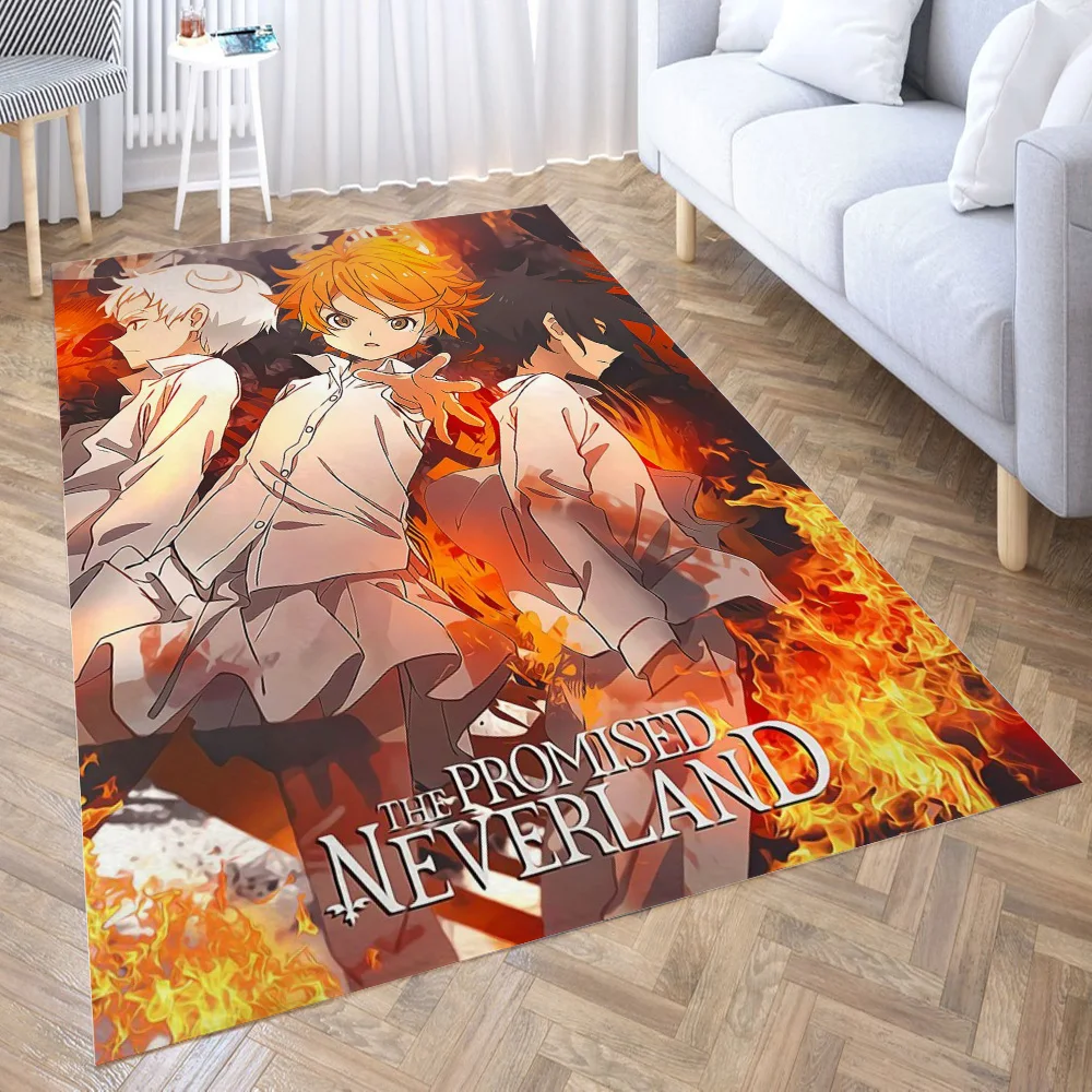 The Promised Neverland Carpet for Living Room 3D Hall Furniture Floor Mat Bath Anime Area Rug Teenager Bedroom Decora