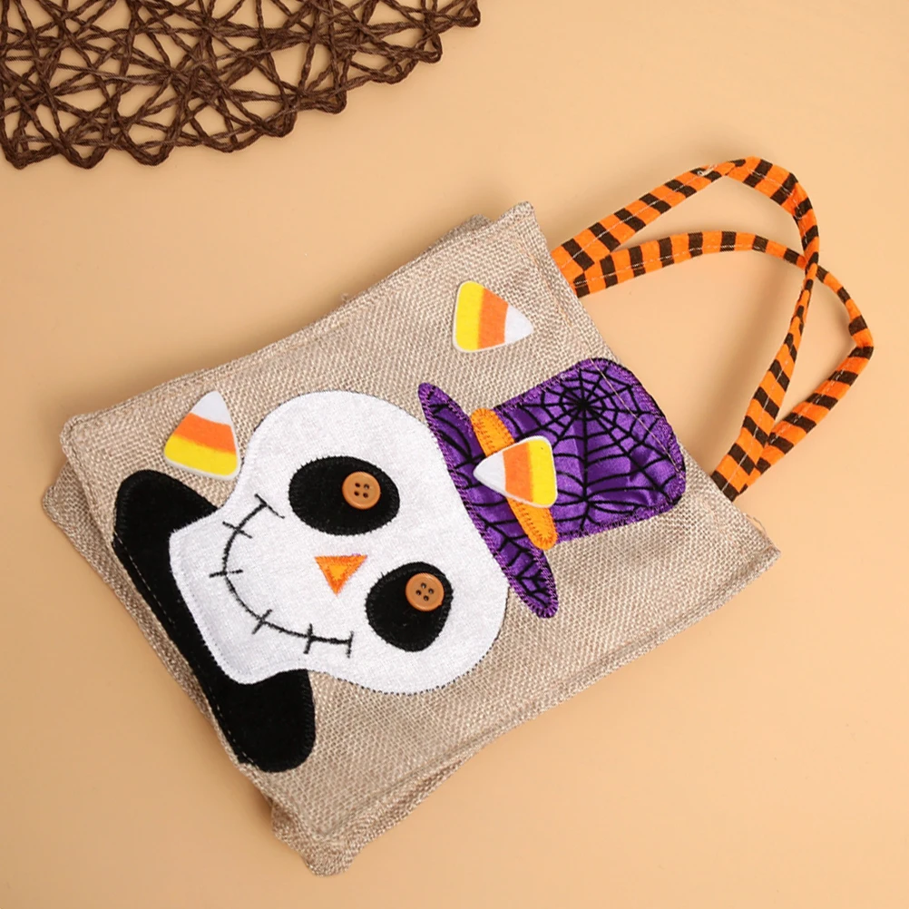 1 шт. Сумка-тоут Hallowen Тыква прочная практичная креативная с черепом сумка для