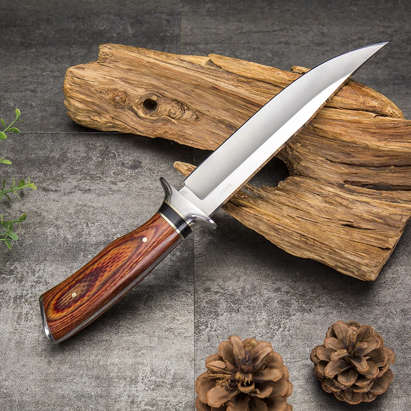 DuoClang высокопрочный нож для выживания на открытом воздухе полный охоты 5Cr13Mov