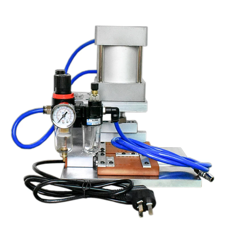 Пневматическая полуавтоматическая машина для обжима плоского ленточного кабеля