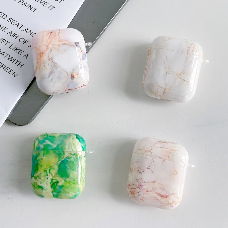 

Crack Marble Pattern Cases For Airpods 1 2 Earphone Case Cover Charging Box Shell For AirPods 2 Air Pods Protective Sleeve Pouch