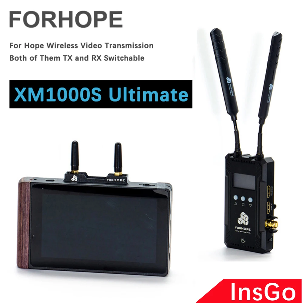 

Forhope XM1000S Wireless Transmitter Receiver Kit Full Duplex Talkback SDI 1080p Video Transmission System