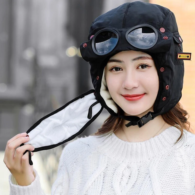 Для взрослых и детей флис зимне наушники шапка Лыжный Спорт для катания на