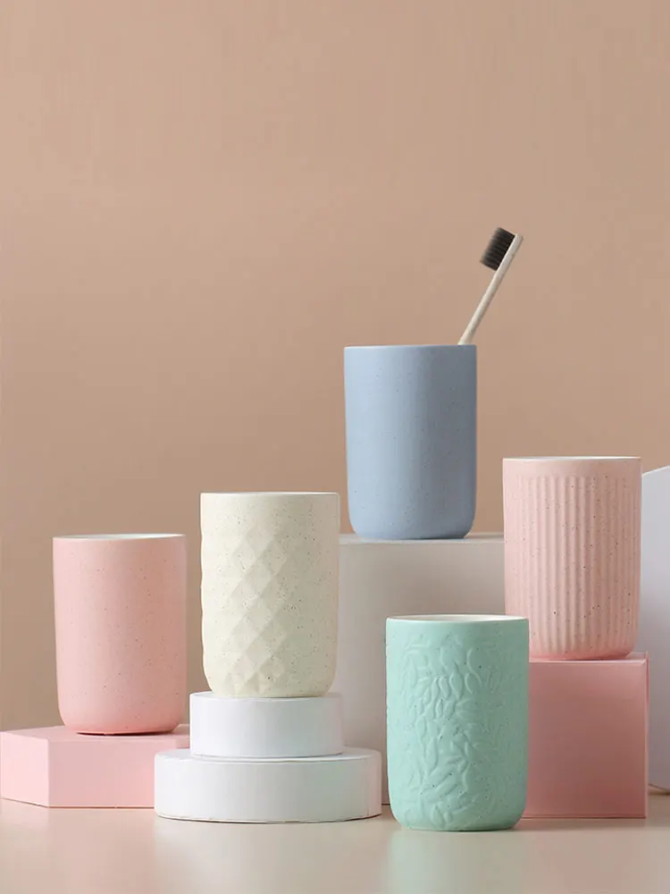 

Nordic Bathroom Accessories Ceramic Mouthwash Cup Toothbrush Cup Teeth Cup Holder badezimmer Badkamer