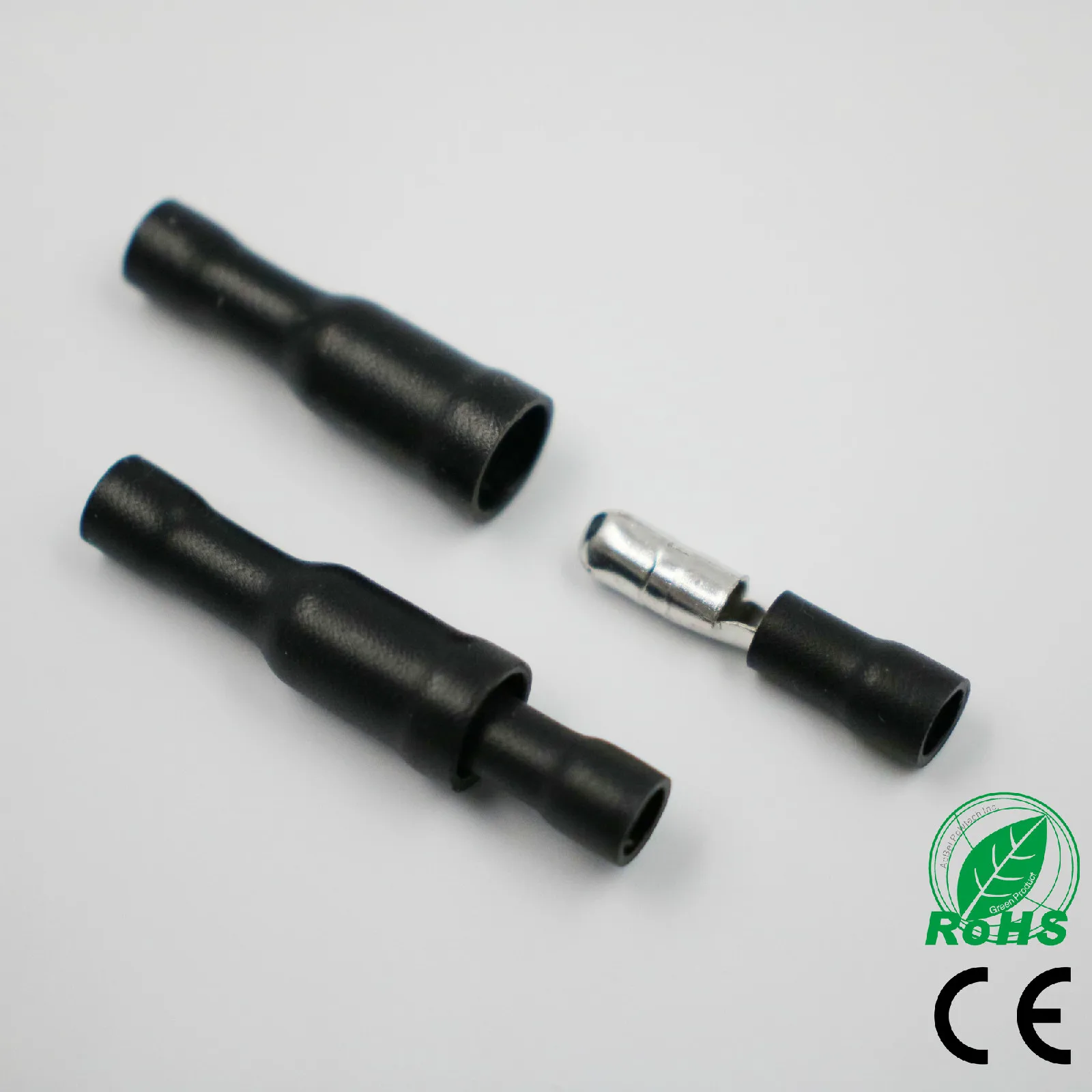 Горячая 50 шт. черный Мужской Женский Пуля разъем изоляционное соединение