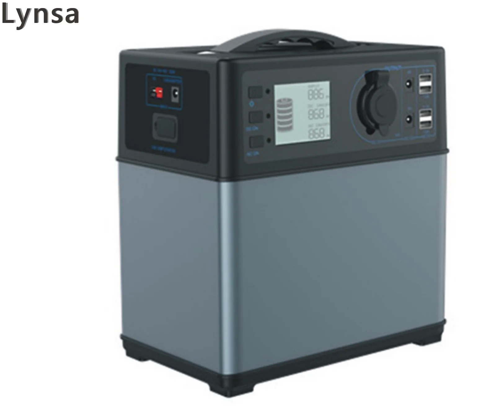 Внешняя портативная электростанция с емкостью аккумулятора 400 Вт/ч Солнечная