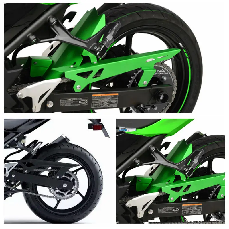 Крыло заднего колеса из алюминиевого сплава и задняя крышка цепи для Kawasaki 2017 2018