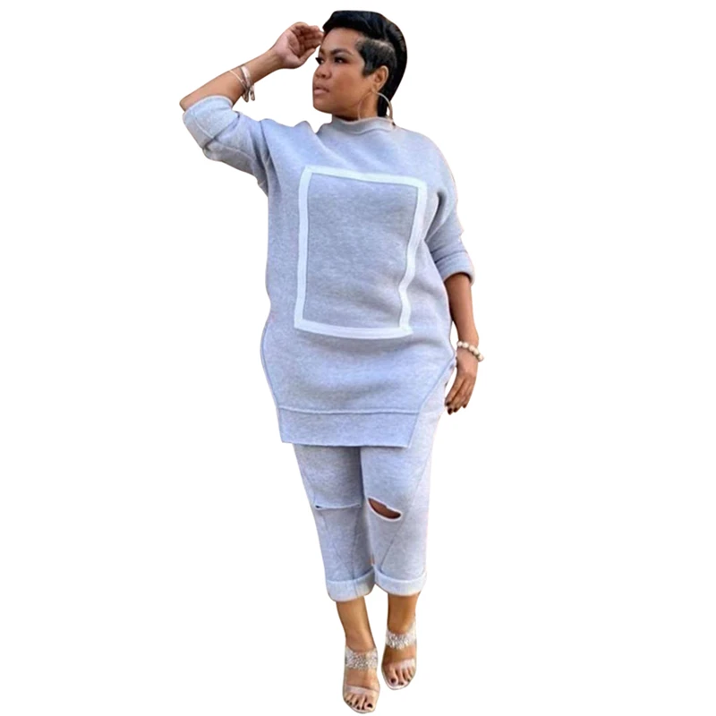 

Женский Повседневный свитшот с длинным рукавом, модель L284714, размера плюс