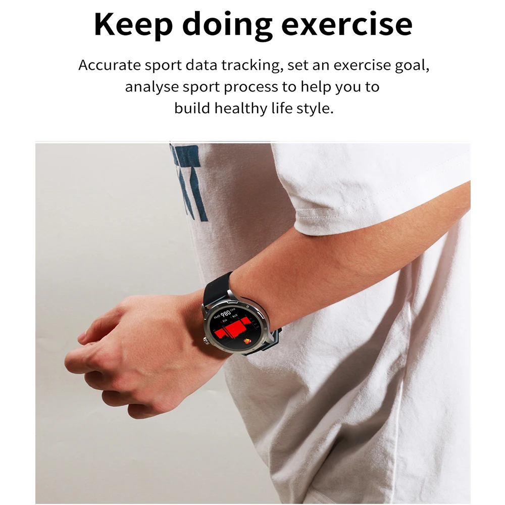 Новинка 2020 мужские Смарт-часы K15 спортивные часы с функцией отслеживания