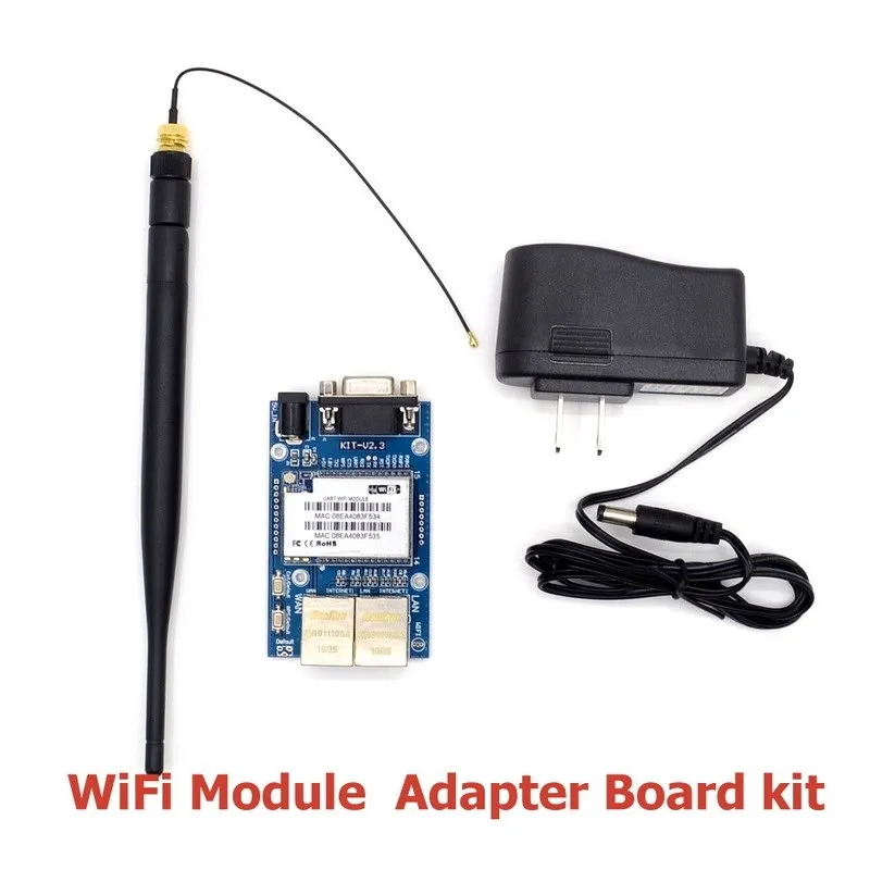 1 комплект HLK-RM04 RM04 Uart серийный порт для Ethernet WiFi беспроводной модуль с адаптером |