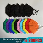 10-200 шт. ffp2 маски KN95 Mascarillas ffp2reutiliable CE 2163 сертифицированные Испания ffp2kn95 Mascarilla fpp2 маска KN 95 ffp2mask