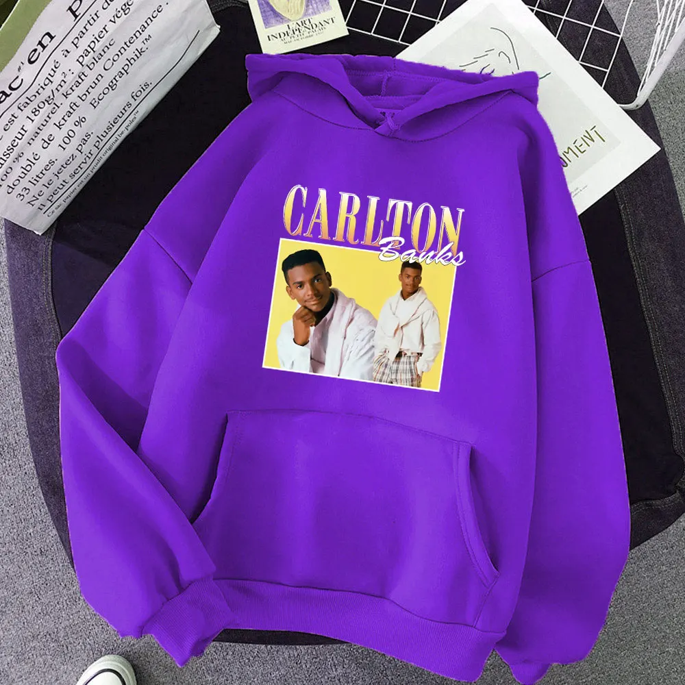 

Hot Sale Prince of Bel-Air Classic Round Neck Harajuku Pullovers Female Long Sleeve Pattern Hoodie Cotton Hodded Tracksuit Tops