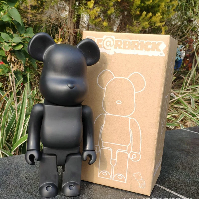 28 см 400% Bearbricklys фигурки медведя кирпич аниме Рисунок Игрушки принт Кукла