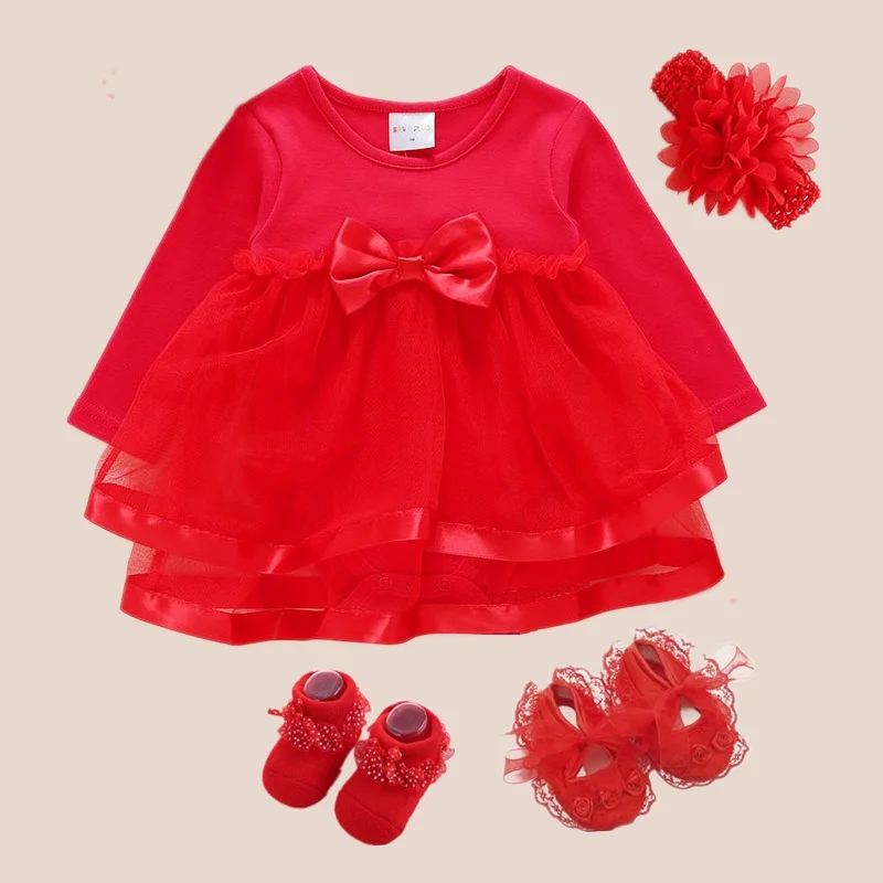 Платье для новорожденных летняя сетчатая хлопковая одежда маленьких девочек 3