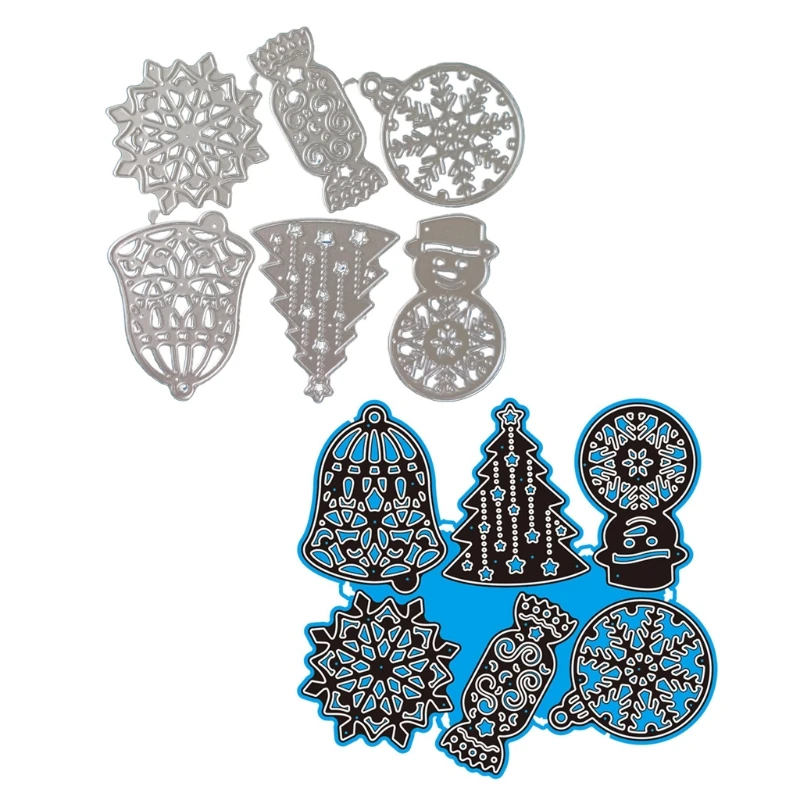 

Christmas Snowflake Snowman Metal Cutting Dies Stencil Scrapbooking DIY Album Stamp Paper Card Mold Embossing Decoration Craft