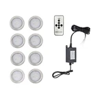 Диммируемый светодиодный напольный светильник, водонепроницаемая углубленная лампа для лестниц, подземная лампа, 5 светодиодный одов, 12 В постоянного тока, IP67, 1-8 шт.