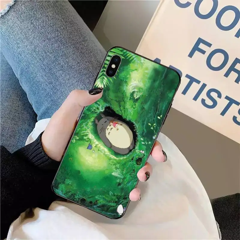 

Japan cartoon Totoro Spirited Away Phone Case for iPhone 11 12 pro XS MAX 8 7 6 6S Plus X 5S SE 2020 XR mini