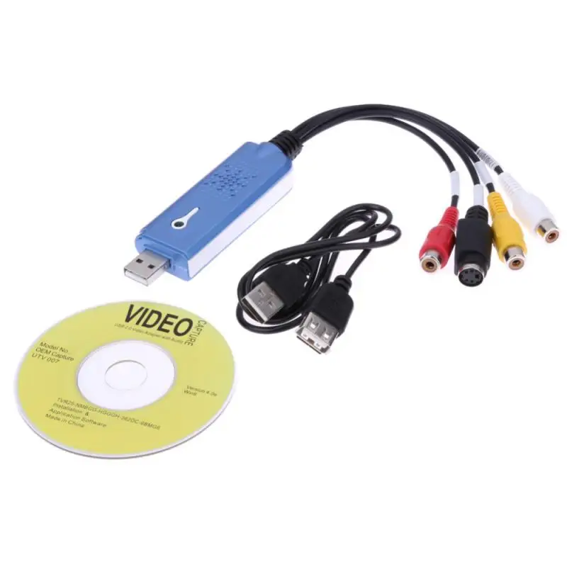 Карта захвата USB DVD AV видео на HD для просмотра телевизора с записывающим