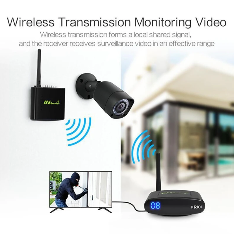 

2.4 GHz Wireless AV Sender Audio Video Transmitter & Receiver Long Distance PAT-330 EU Plug