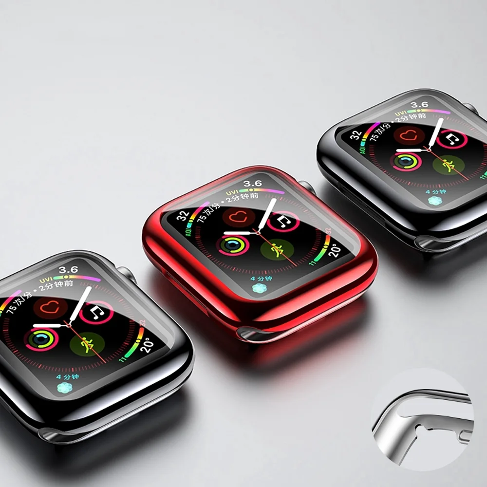 

Cover for Apple Watch Case 44mm/40mm iWatch 42mm 38mm All-around bumper Protector Apple watch series SE 6 5 4 3 Accessories