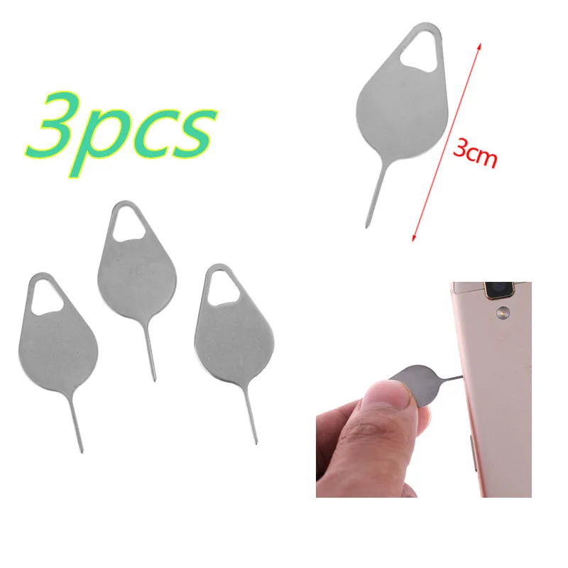 3 шт. лоток для сим карт удаления булавка извлечения иглы из нержавеющей стали