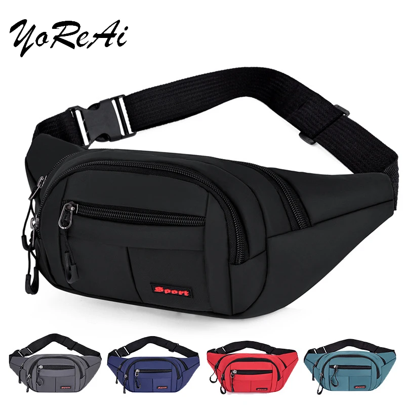 

YoReAi New Waist Bag Men Women Outdoor Riding Travel Chest Bags Jogging Sports Messenger Package Fashion Casual Shoulder Packet