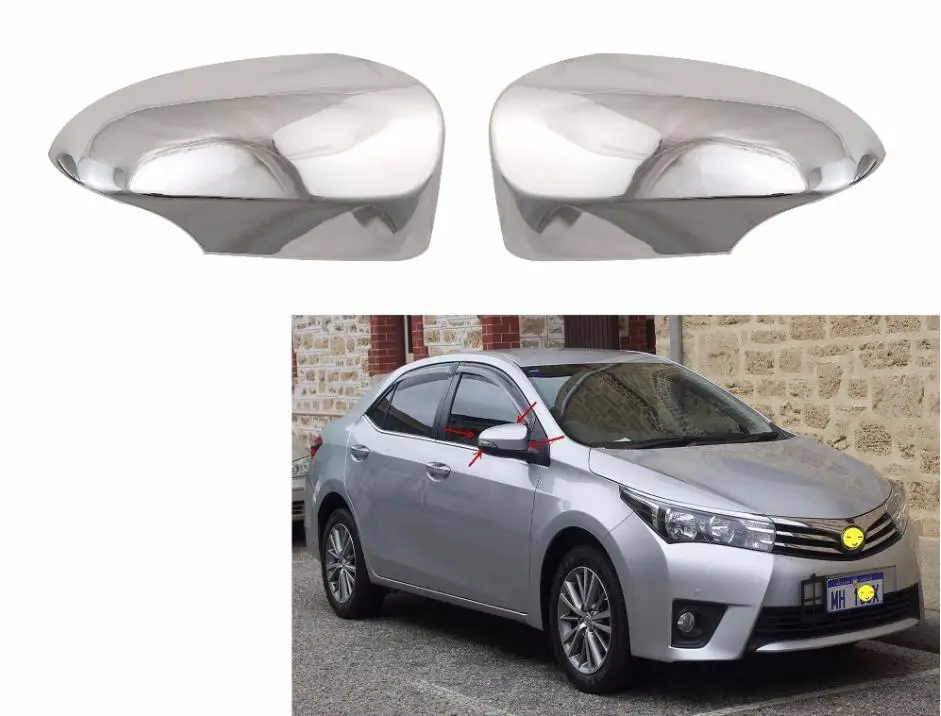 Высококачественная крышка зеркала заднего вида 2013 2017 для Toyota Corolla ALTIS AXIO Aqua Fielder ABS
