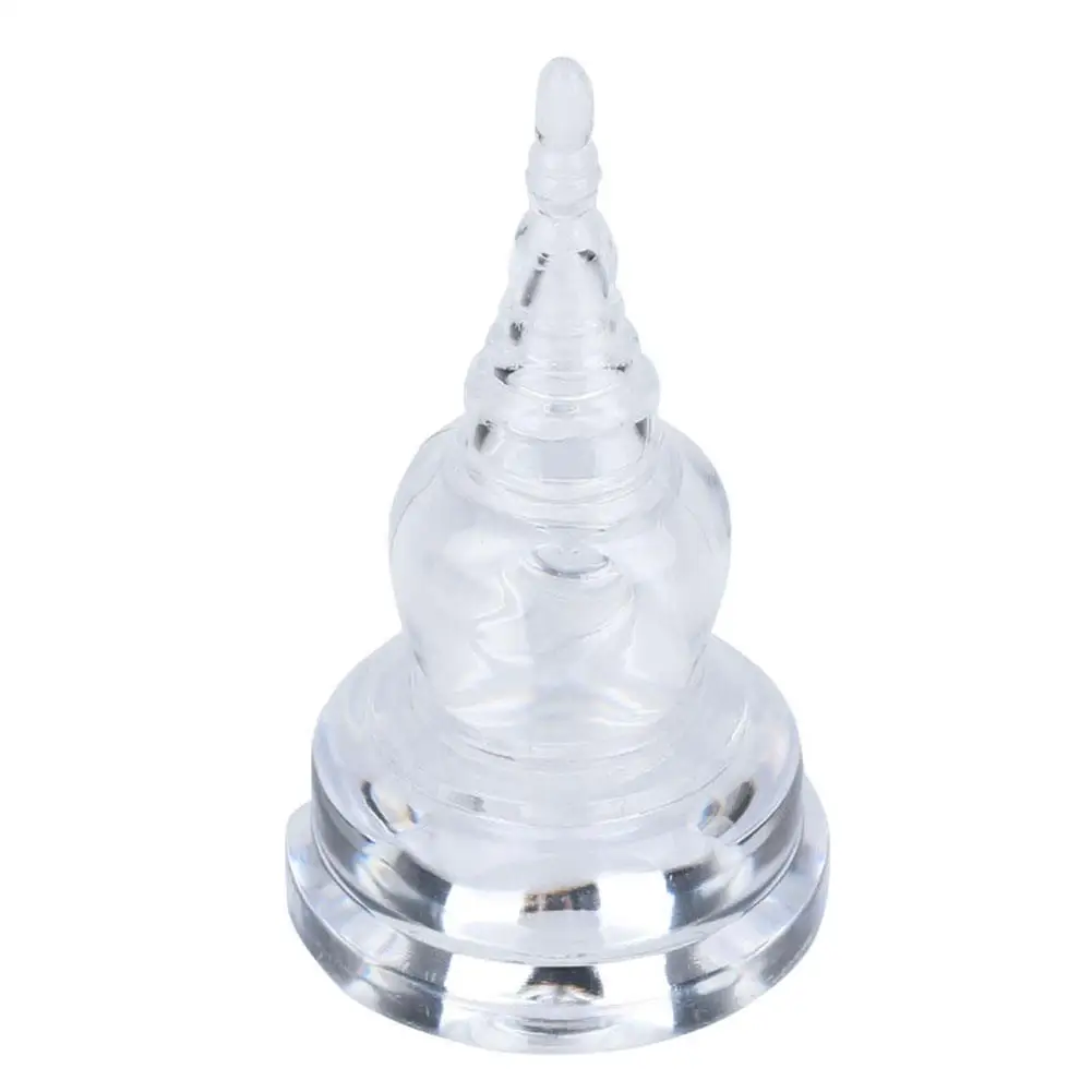 Акриловая ступа Сарира прозрачные подарки буддистские принадлежности хрустальная пагода Домашний декор тибетская башня декоративные трофеи на.