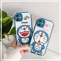 doraemon cartoon cute phone case for iphone 12mini12promax11pro11prmax8pxxsxrsexsmax 78se couple phone cover