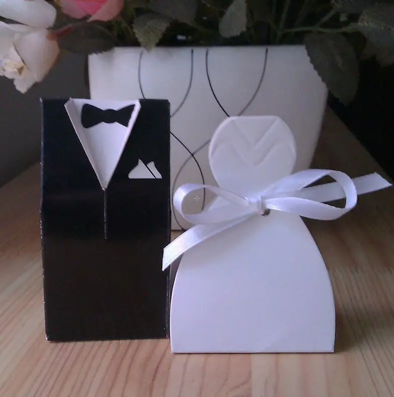 Bride and Groom 5 10 шт./лот, свадебные платья жениха и невесты, коробка для конфет, подарочные сумки, коробки для подарков, свадебная бонбоньерка, сделай сам, вечерние украшения для мероприятий - Цвет: Bride and Groom 5