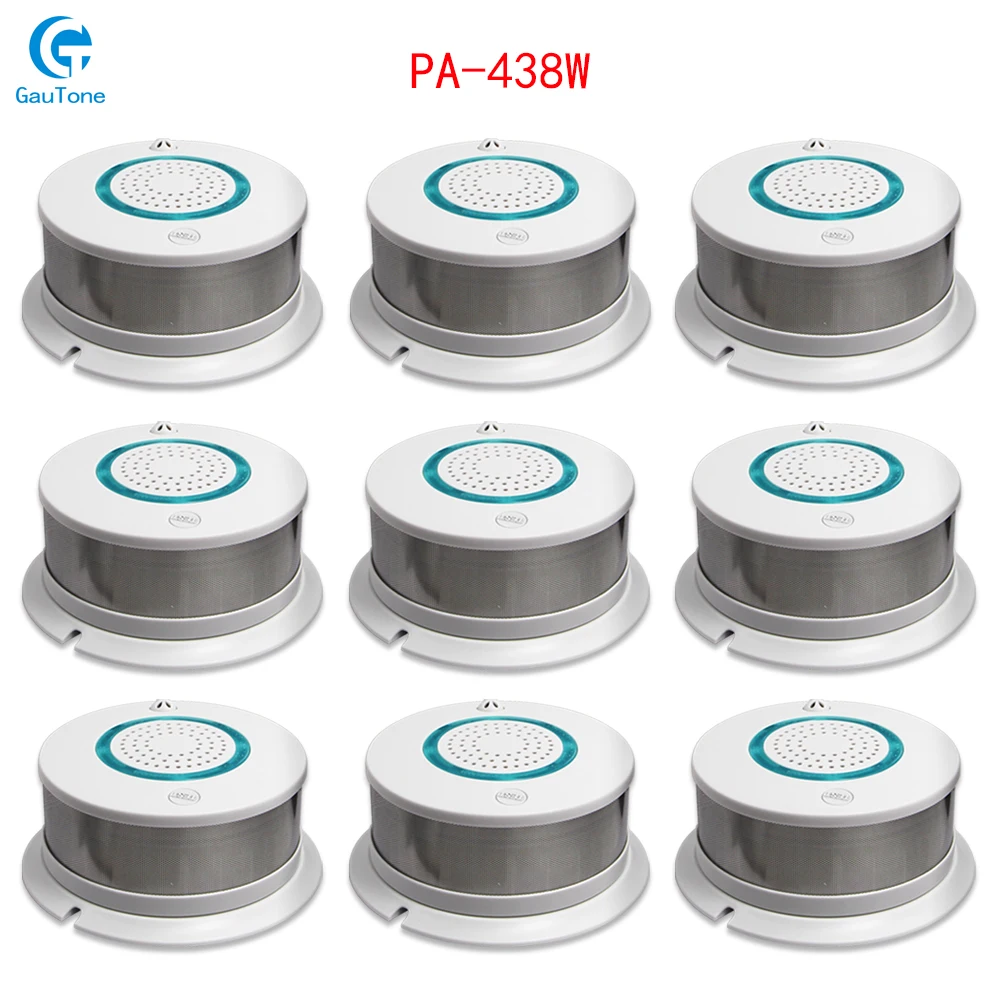 GT-015-PA-438W-9 Приложение дистанционное управление WiFi дым+ тепло Беспроводной детектор дыма пожарный дым чувствительный детектор датчик пожарное оборудование - Цвет: GT-015-PA-438W-9