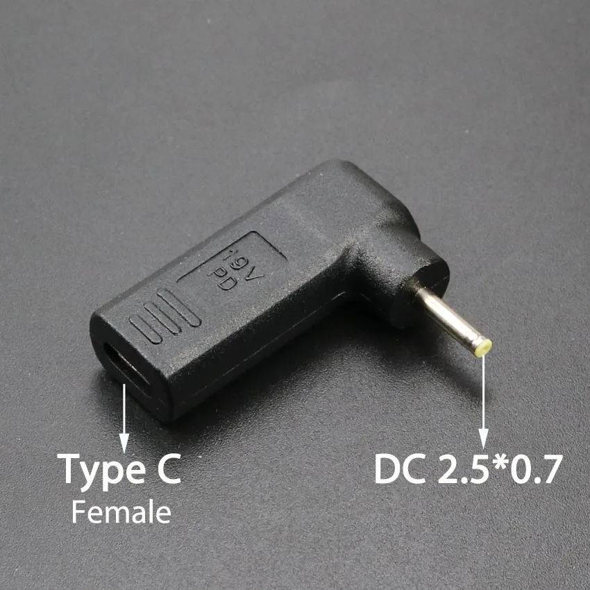 ChengHaoRan Laptop Power Adapter Connector DC Plug USB Type C Female to Male Jack Converter for HP Dell Lenovo Asus Notebook | Компьютеры