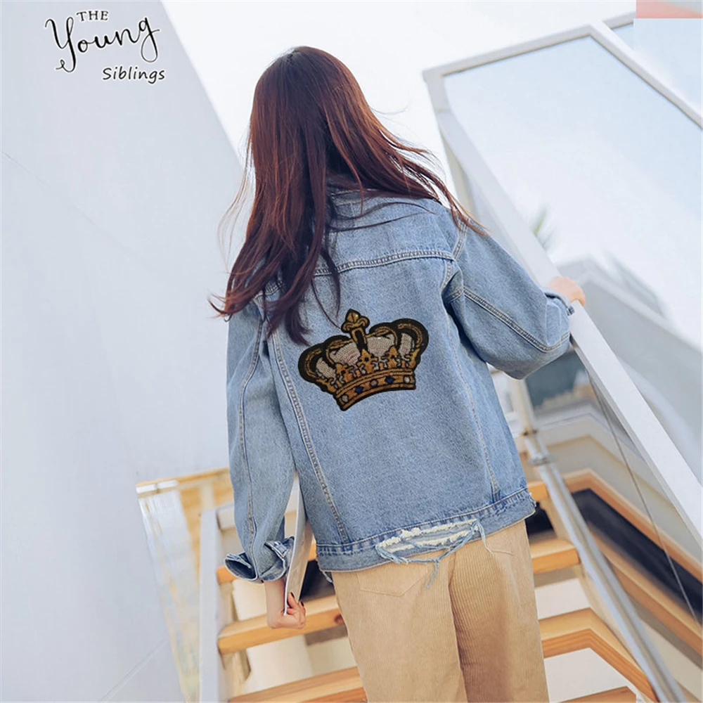 Аппликация большого размера с вышивкой в виде мультяшных животных аппликация