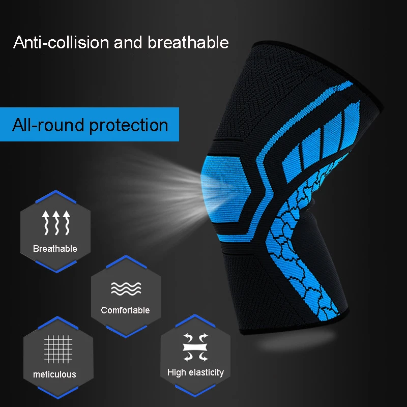 Эластичные Наколенники нейлоновые спортивные наколенники для фитнеса поддержка