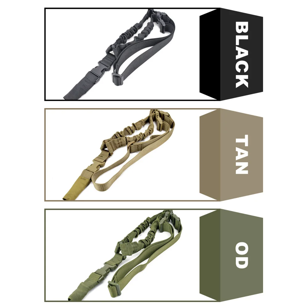 

Shoulder Strap Single Point Sling Outdoors Military 3 Color Nylon Durable Practical Military Gun Strap Equipment Camp Hunting