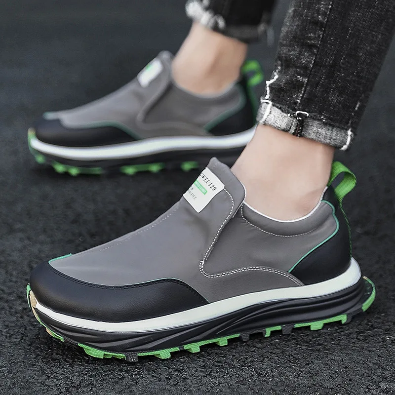 

Мужские спортивные туфли, Новинка лета 2020, парусиновые туфли из вискозы, Модные дышащие повседневные туфли, слипоны на платформе, дизайнерс...