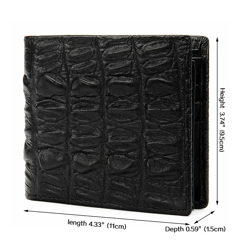 WESTAL Шаблон Аллигатора Кошелек Мужской Натуральная Кожа Короткий Бумажник