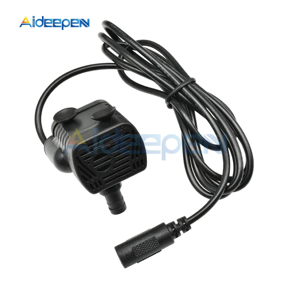 DC 12V 3W DC-1020 Mini Micro погружной водяной насос 1 5 л/ч м аквариумный для фонтанов и прудов